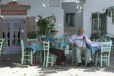 Griechen im Cafe, Copyright: Stefanie M&ouml;hrle