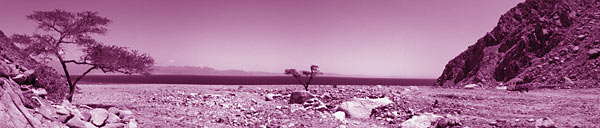 Sinai mit Blick auf das Rote Meer