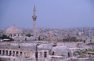 Aleppo von der Citadelle aus gesehen, Copyright Stefanie M&ouml;hrle